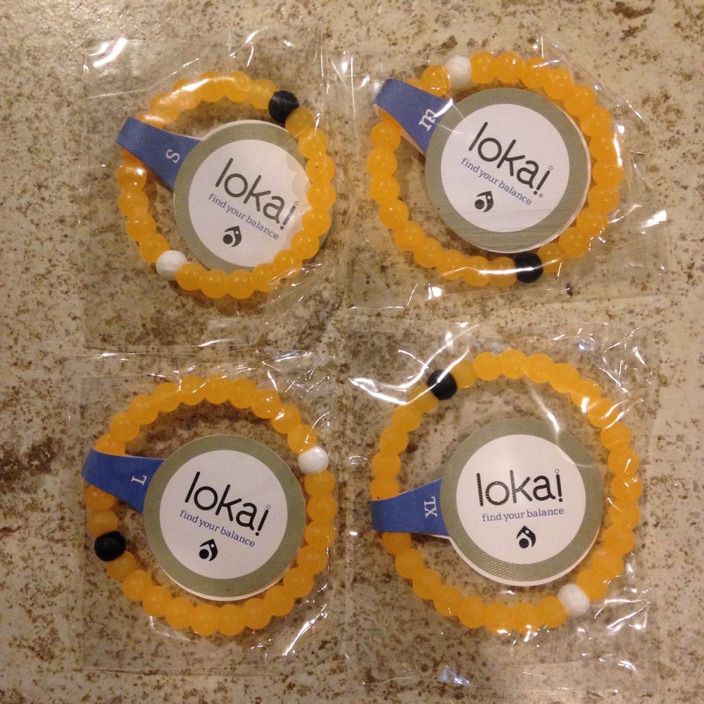 Lokai Bracelet Wristband S-M-L-XL Neon Orange